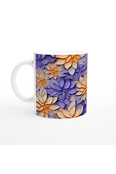 MESCHAIN Sunset Tulip Purple Background Mug