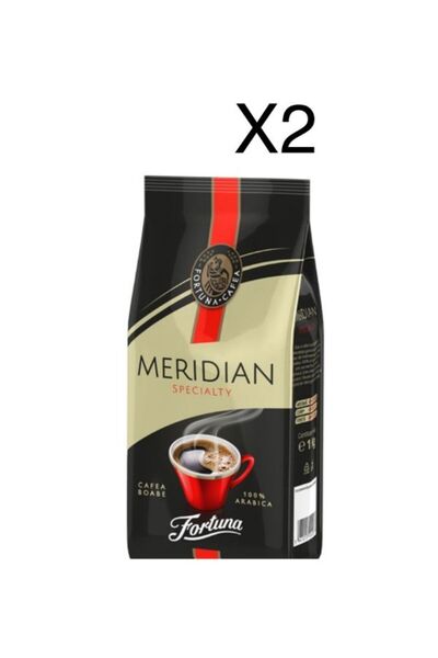 Meridian Cafea Meridian, Cafea boabe prăjită, 100% Arabica , 2 Pungi de 1 KG