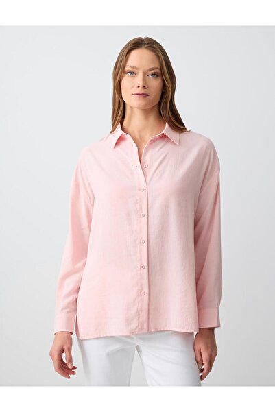 Jimmy Key Loose fit Shirt Collar Light Pink Shirt