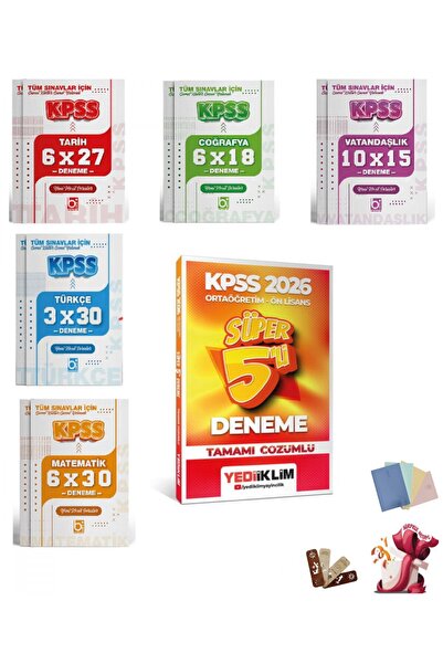 Yediiklim Yayınları Yediiklim 2026 KPSS Ortaöğretim-Önlisans Genel Yetenek Ge...