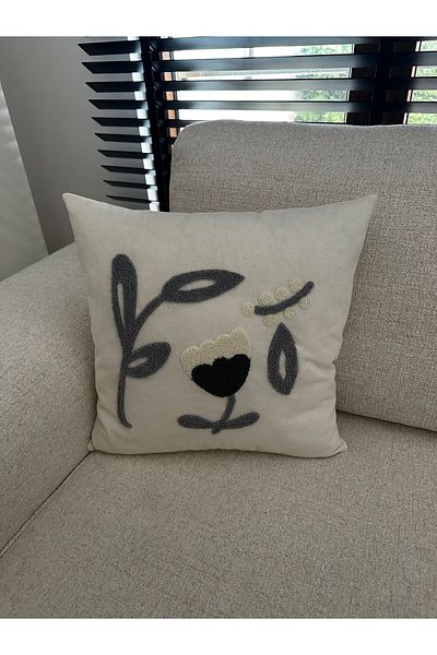 NURHAN HOME COLLECTION Κεντημένο κάλυμμα μαξιλαριού ριχτάρι 1 τεμαχίου