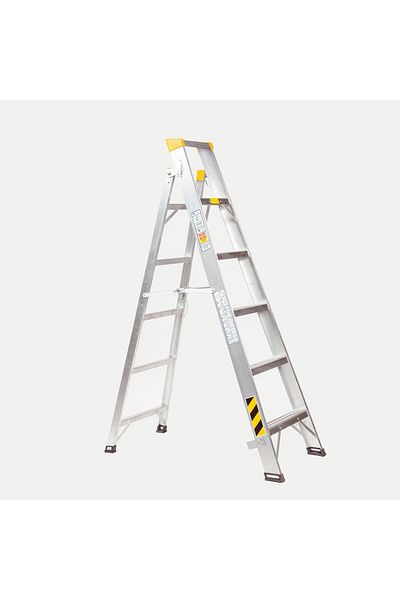 Mazaya Aluminium Mazaya Aluminum Foldable Ladder 6 Steps