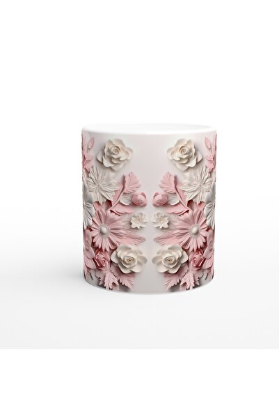 MESCHAIN كوب مطبوع عليه شعار حديقة زهور الباستيل