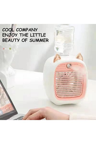Primo Plus Portable Air Conditioner Fan Mini Evaporative Air Cooler Rechargeable 3 Speeds Personal fan