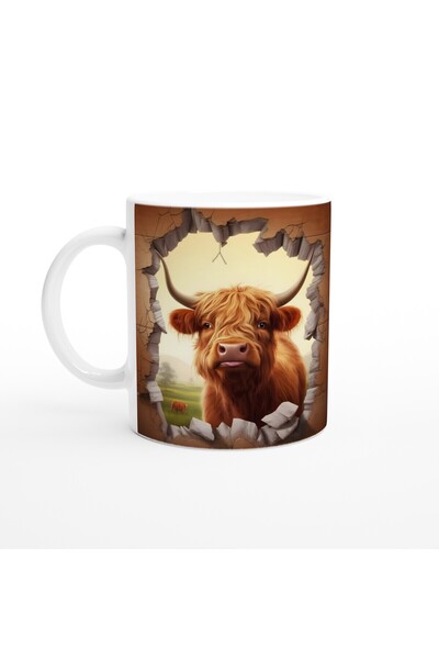 MESCHAIN كوب بقرة المرتفعات يثقب الجدار