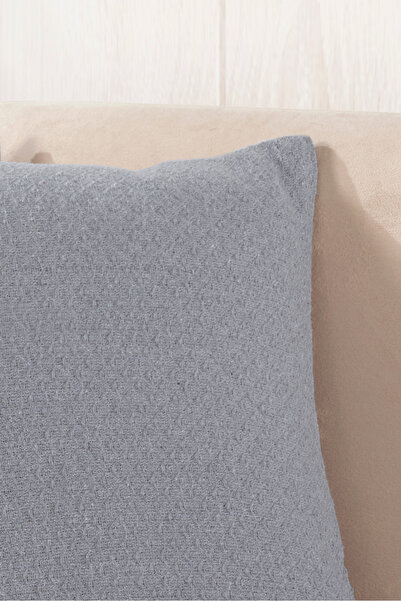 LADYNİL Bohemian 2-Piece Throw Pillow Case Decorative Pillow Case 45X45 Zippered Gray