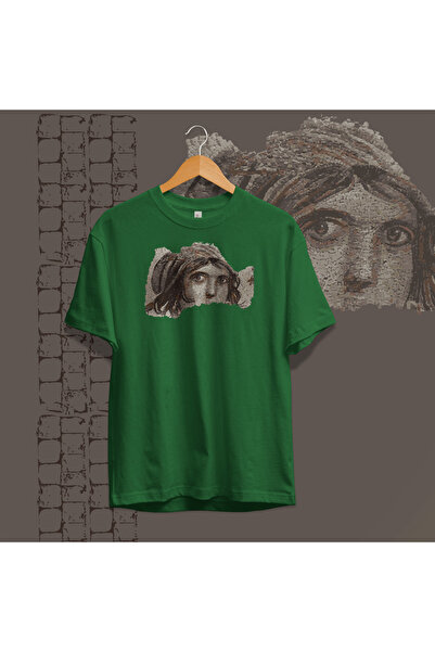 Hystoric Wear Zeugma Gypsy Girl Mosaic Printed Basic T-Shirt