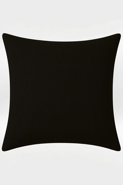 Luvora Home Nova Series Linen Throw Pillow Cover - Black