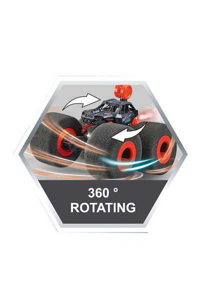 rexa 2.4G RC Rock Climbing Drift Cars Foam Wheel Drift Car Sponge Foot Car Electric Stunt for Kids