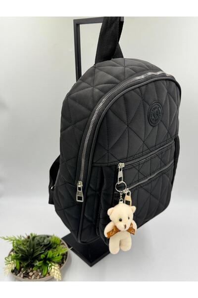 ateş3434 Kapitone Sırt Çantası (AYICIK HEDİYELİ)