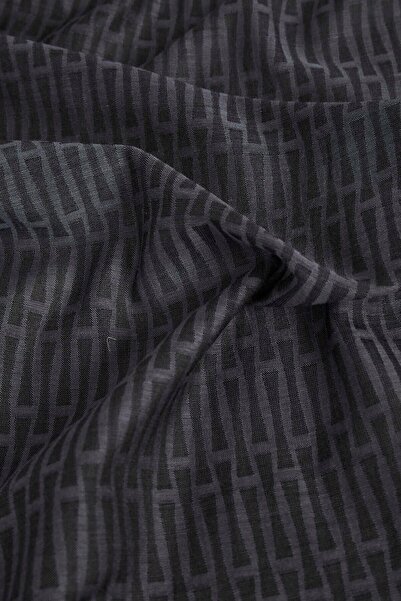 Imannoor Iman i Μαύρο Βαμβακερό Μεταξωτό Σάλι 80x210 cm