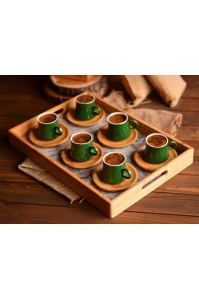 Bambum Marbella - Marble Pattern Tray White Ort
