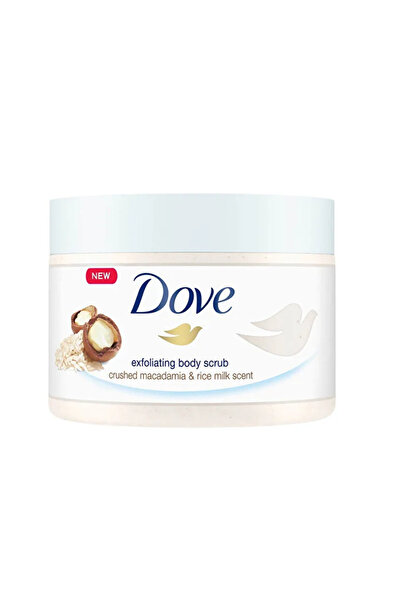 Dove Vücut Peelingi - Macademia Fındığı & Pirinç Sütü - 225 ml