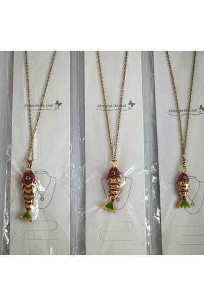 Acousticworld Steel Movable Fish Necklace