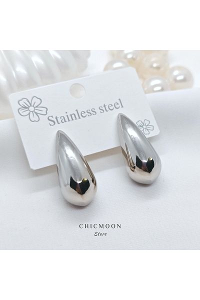 CHICMOON STORE Steel Drop Earrings