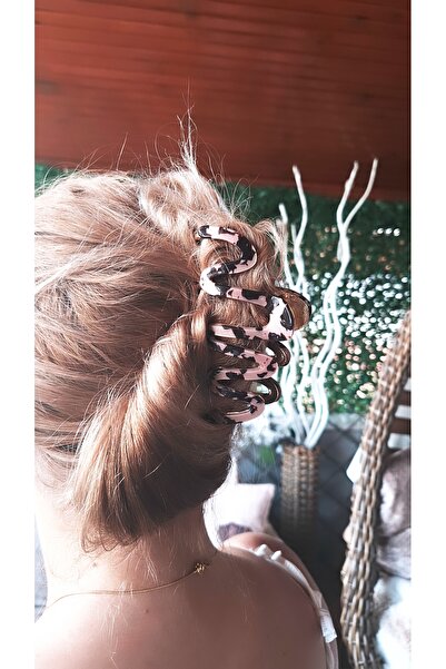 Serenity مشبك معدني على شكل فيونكة ملفوفة للنساء