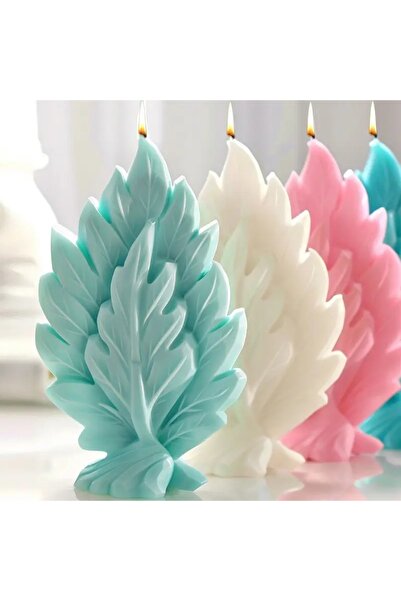 HogART Design Yaprak 2 Mum Beton & Epoksi Silikon Kalıp