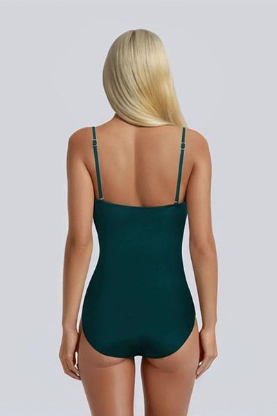 Kom Round Necklace Capless Wire Delman Solid Color Drapelle Recovery Swimsuit