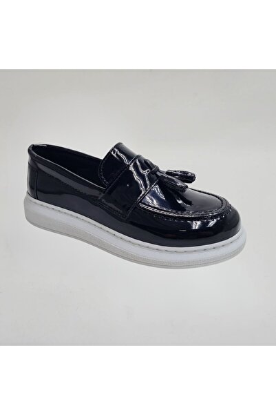 Tarz Çocuk Boy's Orthopedic Black Classic Shoes