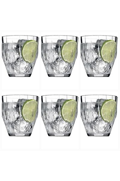 Paşabahçe Diamond Glass 6-Piece Soft Drink Water Glass Glass 6 Pieces Paşabahçe