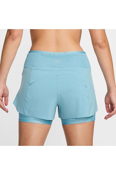 Nike Dri-Fit Swift Normal Waisted Women's Blue Trainning Shorts