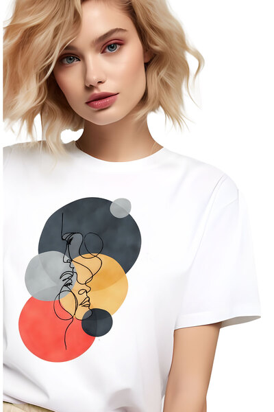 PARUNIV Tricou dama, Abstract Love, Lovers