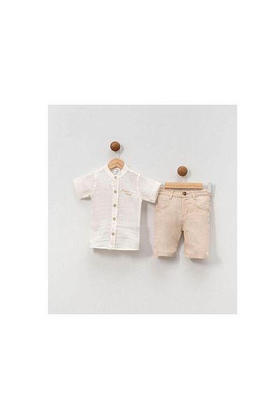 bebitomkids Men's 2-5 Years Embroidered Muslin Set