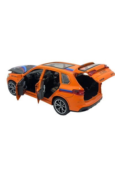 JPT Bmw X5 model 1:24 orange opens doors, sound and lights