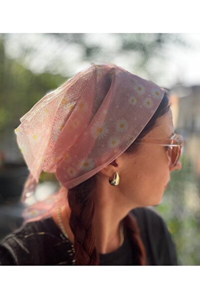 VENÜS MODA by Pınar Αξεσουάρ μαλλιών με μοτίβο από τούλι μπαντάνα, μαντήλι κομνίνας