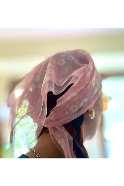 VENÜS MODA by Pınar Αξεσουάρ μαλλιών με μοτίβο από τούλι μπαντάνα, μαντήλι κομνίνας