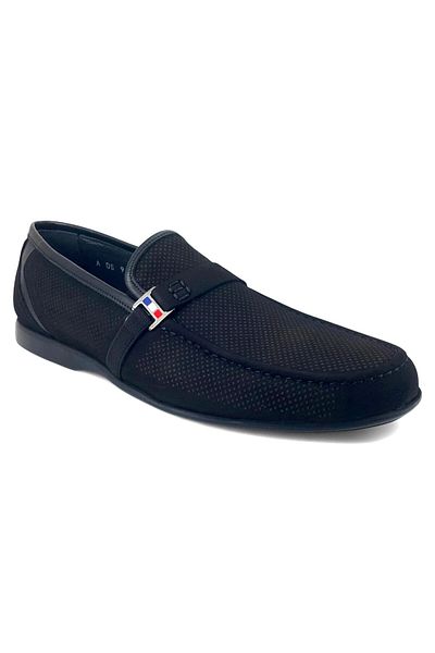 Fosco 9122 25Ya Men's Casual Shoes Black Nubuck