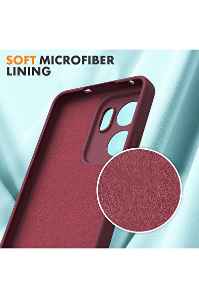 m.tk moveteck Oppo Reno 13F Kılıf Lansman Kamera Korumalı içi Kadife Yumuşak Renkli Silikon Mat Hisli Kapak / 13FS