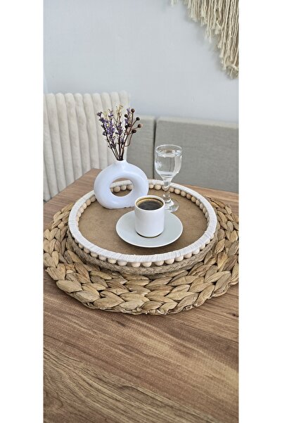 MUJA DEC منظم ديكور خشبي مقاس 25 سم