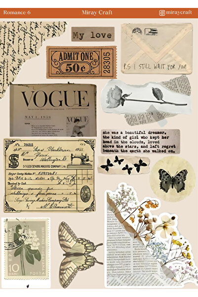 MirayDesign 1 autocolant tematic cu note de dragoste (12x17 cm) pentru Bullet...