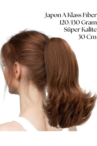 YARAT Tokalı At Kuyruğu 7 Deyişik Renk 120 Gram 30 Cm Saçlı Toka Tokalı Saç