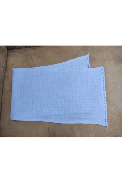 Home %100 Organik Pamuklu 3 Adet 4 Kat Müslin Omuz Emzirme Örtüsü Ağız Mendili 65x24 cm