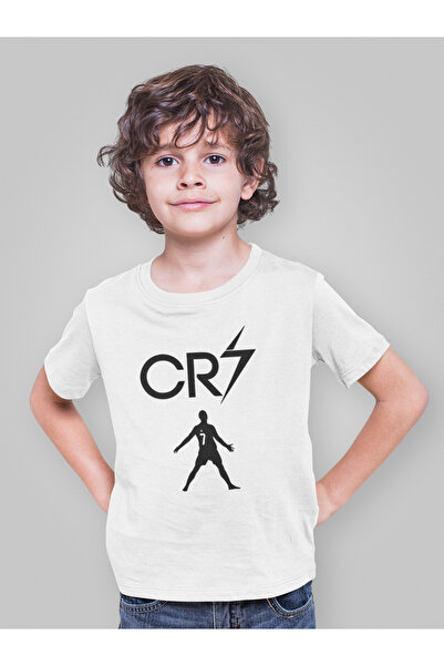 SEVBANO Παιδικό μπλουζάκι CR7 Ronaldo με στάμπα Unisex ποδοσφαιριστή (1-12 ετών)