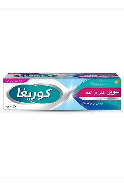 Corega Super Denture Fixative Cream Taste Free - 40g
