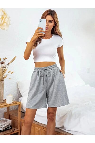 berfmoda MEVSİMLİK GRİ ŞORT YAZLIK