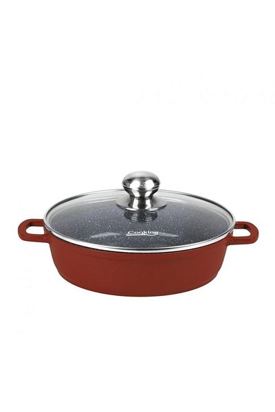 Heinner Cast Aluminum Frying Pan 28 cm 4.1L Marbled Interior Induction