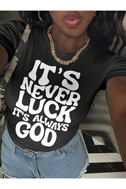 Framgan Γυναικείο άνετο μπλουζάκι με ροζ στάμπα και στρογγυλή λαιμόκοψη, κοντ...