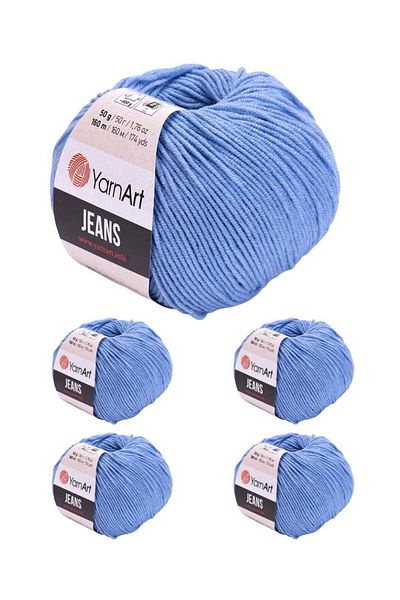 Yarnart Yarn Art Turkish Cotton Jeans Thread 5 Pieces