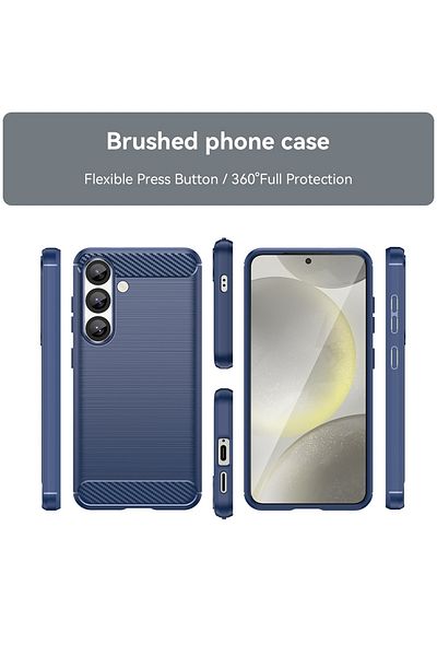 Techsuit Carcasă Samsung Galaxy S25 Plus - Techsuit Carbon Silicone - Albastră
