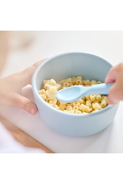 MinikOiOi Miska Minikoioi, 100% prémiový silikon – minerálně modrá