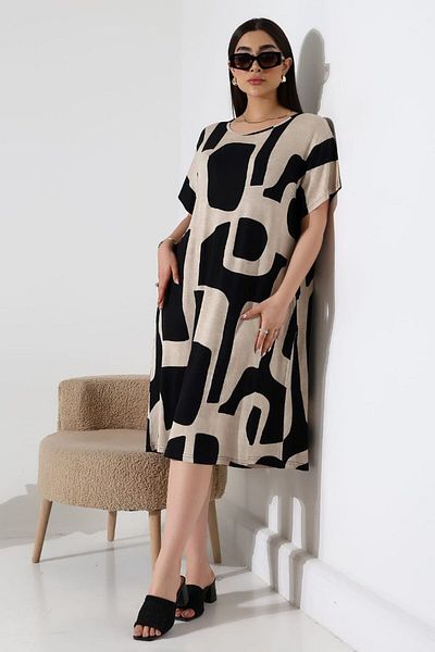 MODA Women's Plus Size Lycra Flexible and Comfortable Viscose Dress