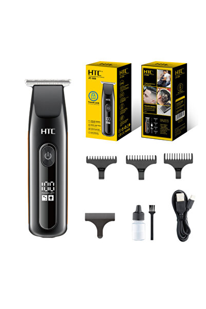 HTC AT-508 Rechargeable Hair Trimmer & Clipper Digital Display 3-Second Trave...