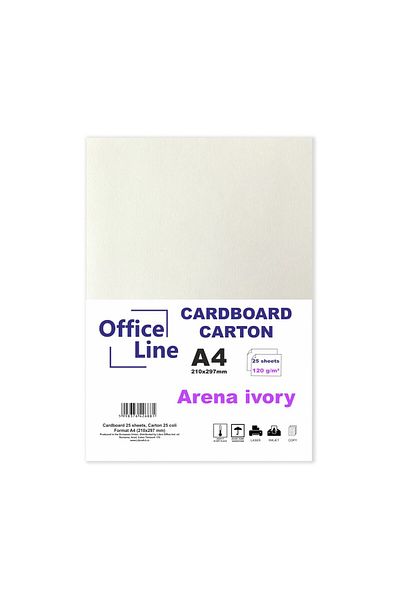 Libra Carton A4 120gr Arena Ivory 25 Coli