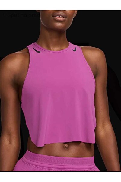 Nike AeroSwift Women's Dri-FIT ADV Cropped Running Tank atlet yakamoz spor