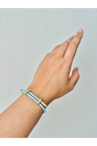 MODA Steel String Bracelet with Brand Logo