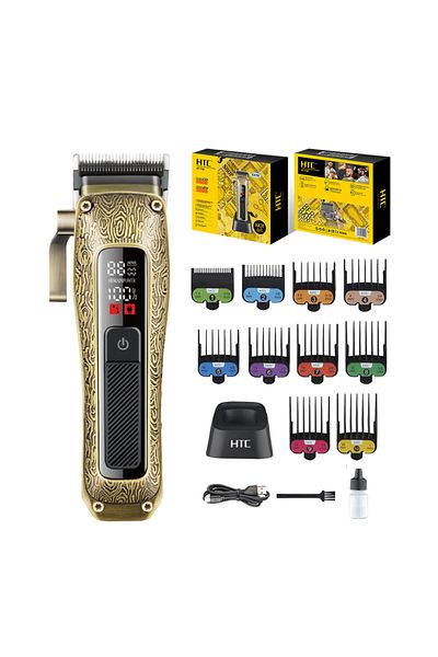 HTC AT-739 Professional Hair Clipper with 2 Speed Control, with Cermaic Blade and LED Display